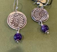 Flower Disc Earrings SP-25-010 by Starr Payne
