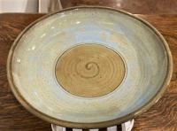 Blue Shallow Bowl by Maria Spies