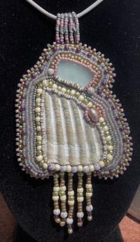 Touch of Grey Pendant by Cyndi Thau