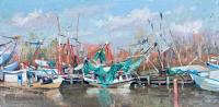 Shrimp Boats by Natalia Andreeva