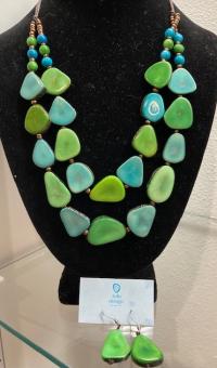 1535 Gail Necklace Set by Virginia Lourdes Gloekler